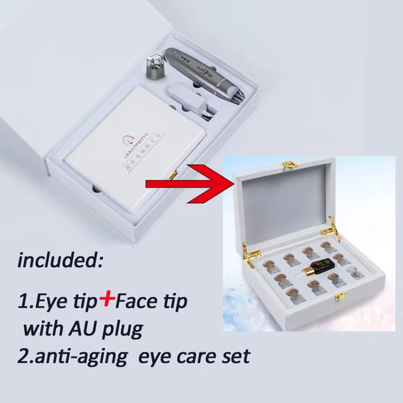 2-in-1 EMS Electric Face and Eye Massager for Dark Circle Reduction and Skin Tightening, Anti-Aging Wrinkle Care Tool