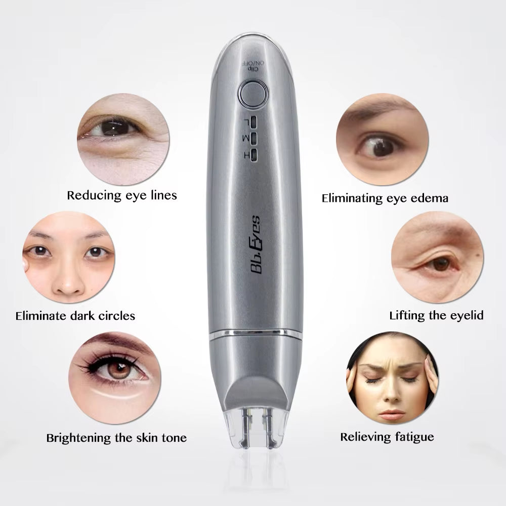 2-in-1 EMS Electric Face and Eye Massager for Dark Circle Reduction and Skin Tightening, Anti-Aging Wrinkle Care Tool