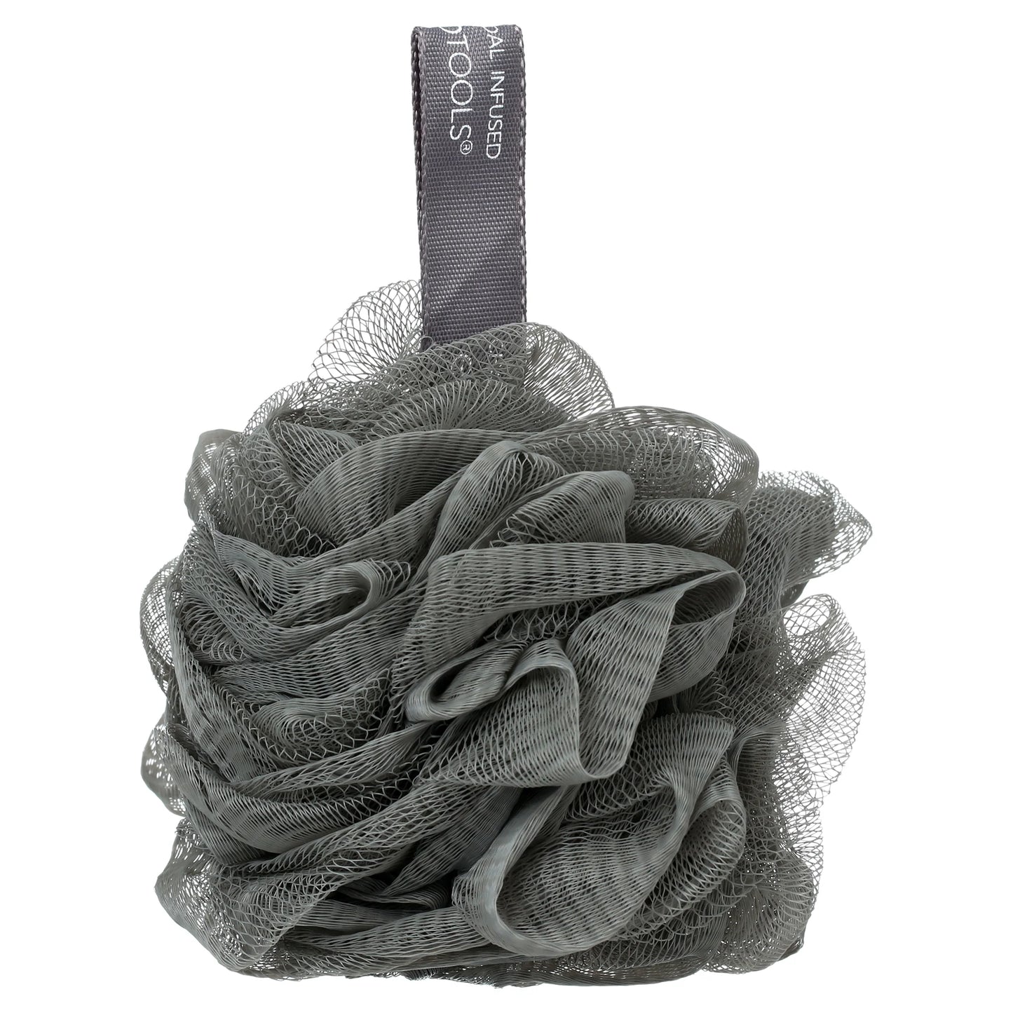 Charcoal-Infused Bath Sponge - Black Loofah for Body Cleansing and Exfoliation, Single Count for Adults