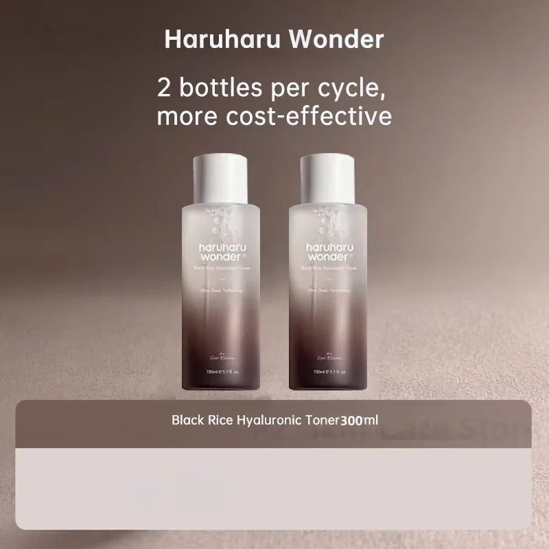 Haruharu Wonder Black Rice Toner Cleansing Oil Whitening Moisture Soft Cleansing Gel Fermented Facial Cleanser Korean Skin Care