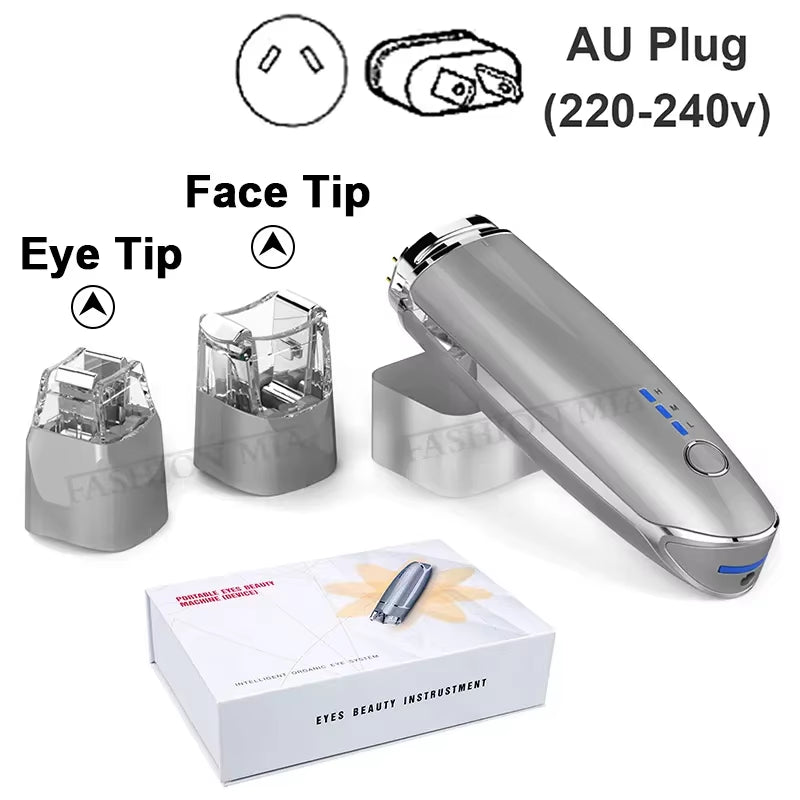 2-in-1 EMS Electric Face and Eye Massager for Dark Circle Reduction and Skin Tightening, Anti-Aging Wrinkle Care Tool