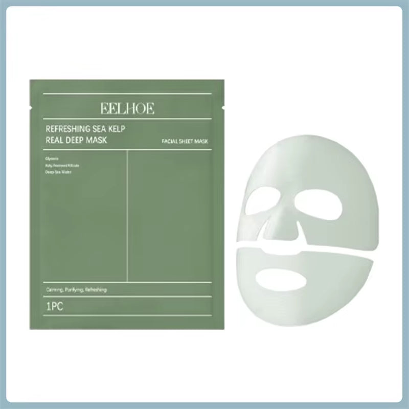 Seaweed Deep Repair Mask for Restoring Facial Skin Elasticity and Hydration - Moisturizing Beauty Treatment in Korean Cosmetics