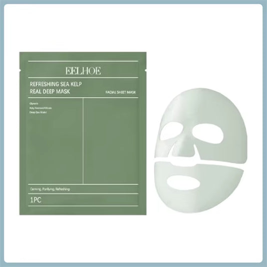 Seaweed Deep Repair Mask for Restoring Facial Skin Elasticity and Hydration - Moisturizing Beauty Treatment in Korean Cosmetics