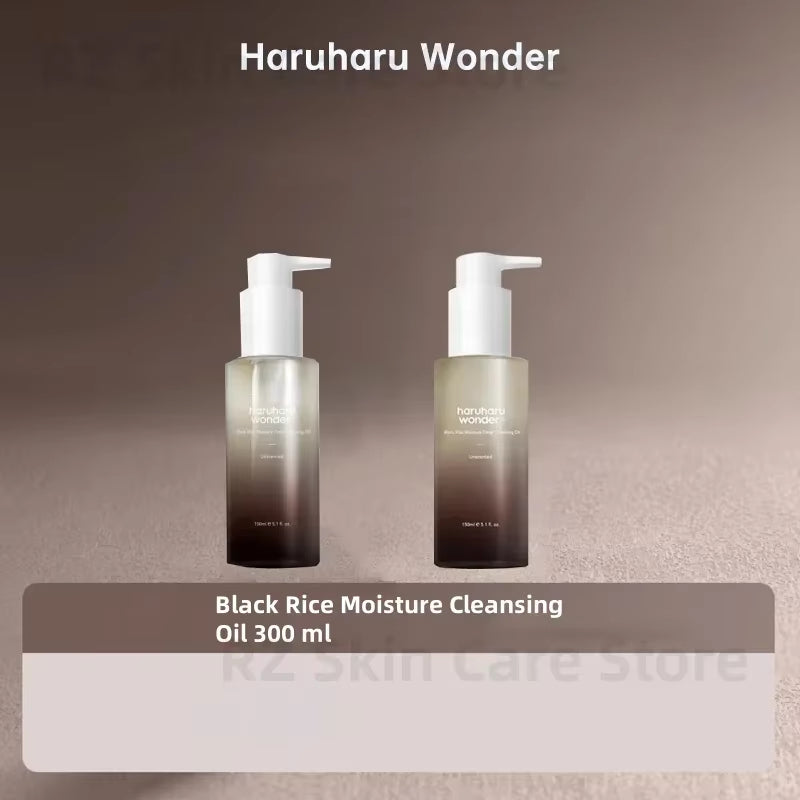 Haruharu Wonder Black Rice Toner Cleansing Oil Whitening Moisture Soft Cleansing Gel Fermented Facial Cleanser Korean Skin Care